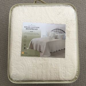 Kohl's Solid Cotton Bedspread - Ivory